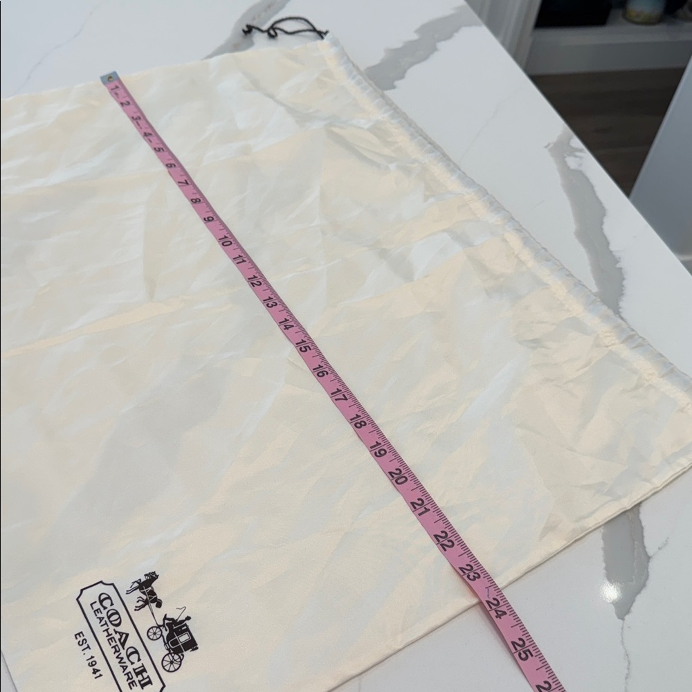 Coach Ivory Drawstring Dust Bag - Picture 4 of 5